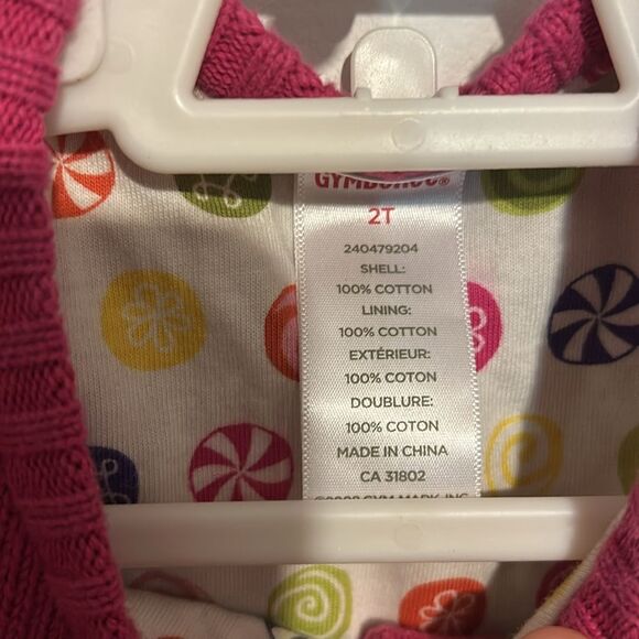 Pink Button Cardigan 2T - Picture 2 of 3